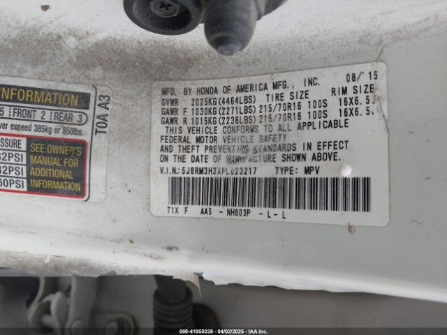 5J6RM3H3XFL023217 Honda CR-V LX