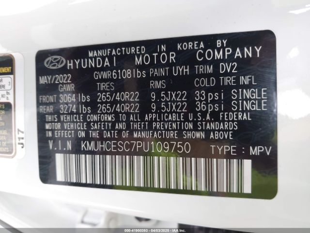 KMUHCESC7PU109750 Genesis Gv80 3.5t Awd