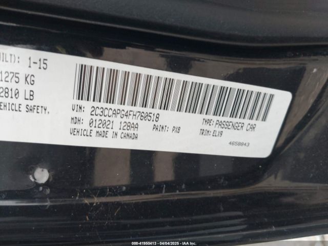 2C3CCAPG4FH760518 Chrysler 300c Platinum