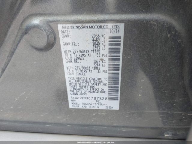 5N1AT2MTXFC787828 Nissan 2015