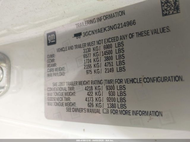 2022 CHEVROLET SILVERADO 1500 LTD 3GCNYAEK3NG214966 Photo 8
