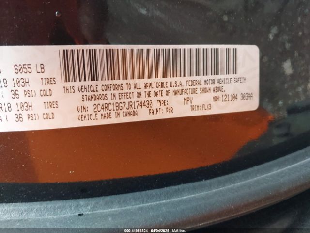 2C4RC1BG7JR174430 Chrysler Pacifica Touring L