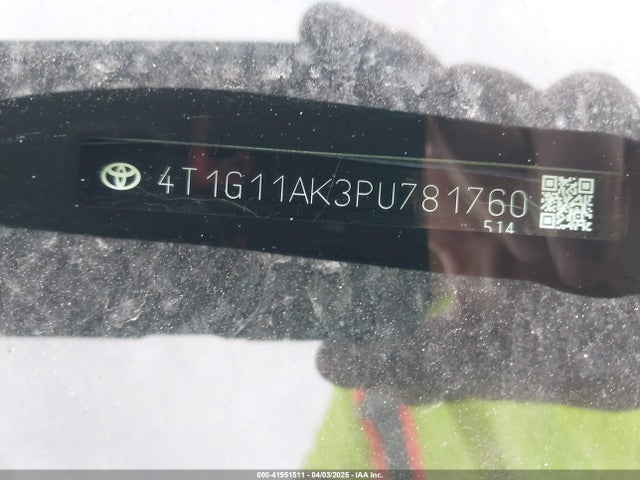 4T1G11AK3PU781760 Toyota CAMRY SE