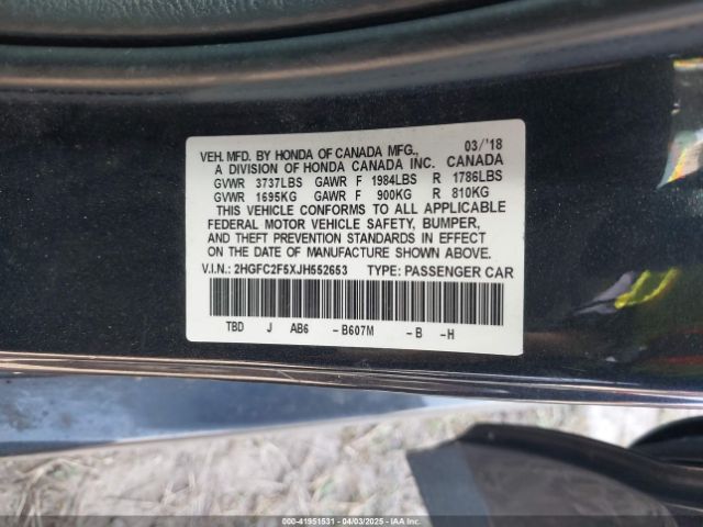 2HGFC2F5XJH552653 Honda k20c2