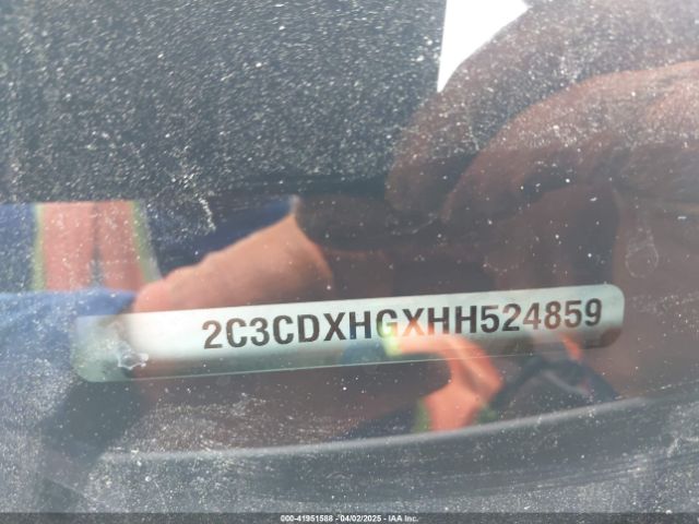 2C3CDXHGXHH524859 Dodge Charger Sxt Rwd