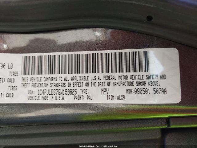 1C4PJLDS7GW159825 Jeep Cherokee Limited