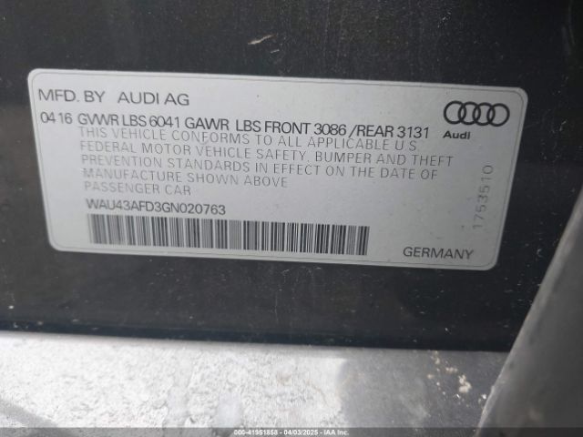 2016 AUDI A8 L WAU43AFD3GN020763 Photo 8