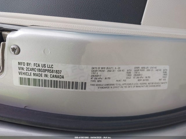 Chrysler Pacifica Touring L 2023 2C4RC1BG0PR581837 Image 9