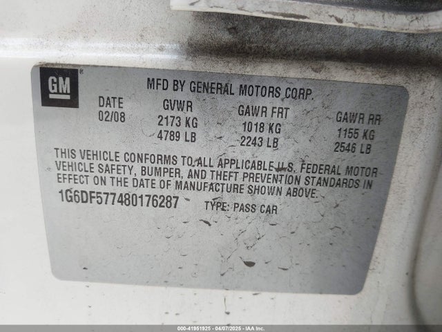 2008 CADILLAC CTS 1G6DF577480176287 Photo 8