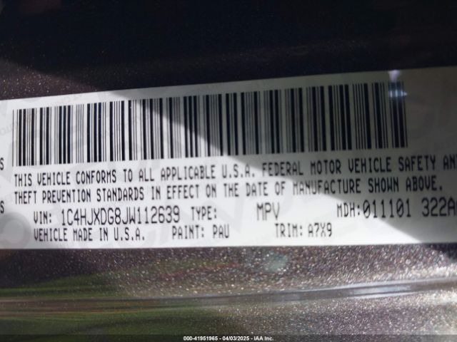 1C4HJXDG8JW112639 Jeep Wrangler Unlimited Sport S 4x4