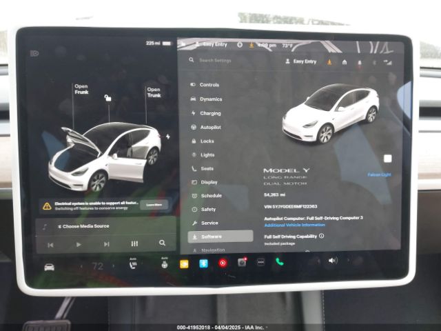 5YJYGDEE6MF122363 Tesla Model Y Long Range Dual Motor All-wheel Drive
