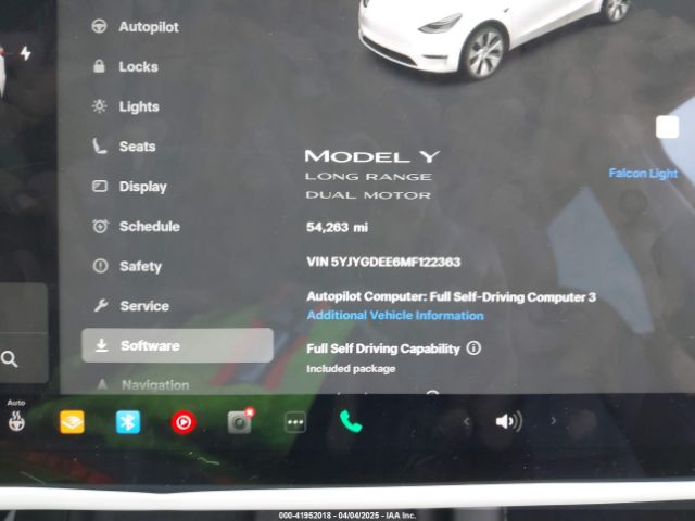 5YJYGDEE6MF122363 Tesla Model Y Long Range Dual Motor All-wheel Drive