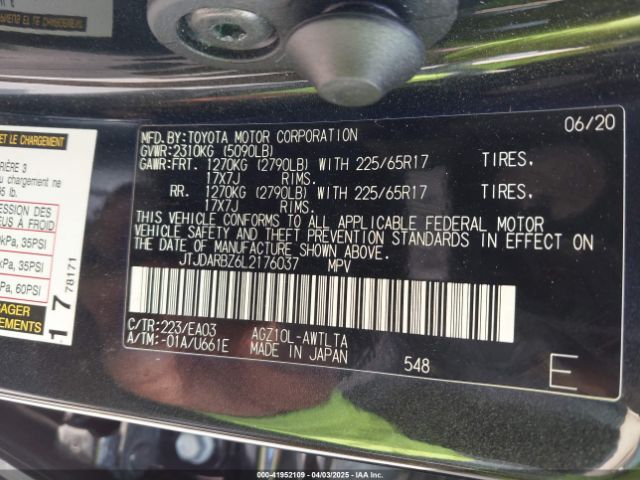 JTJDARBZ6L2176037 Lexus NX 300