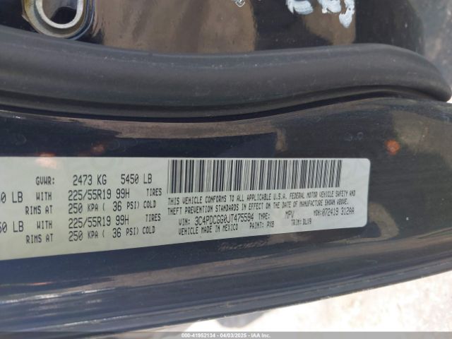3C4PDCGG0JT475594 Dodge Journey Crossroad