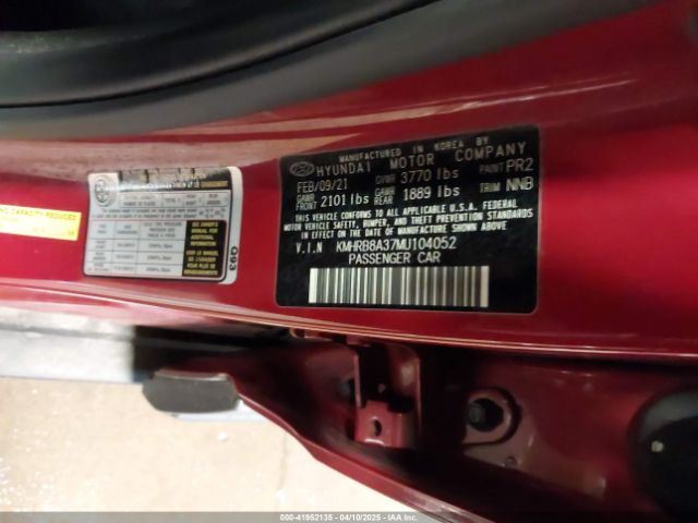 KMHRB8A37MU104052 Hyundai Venue Se