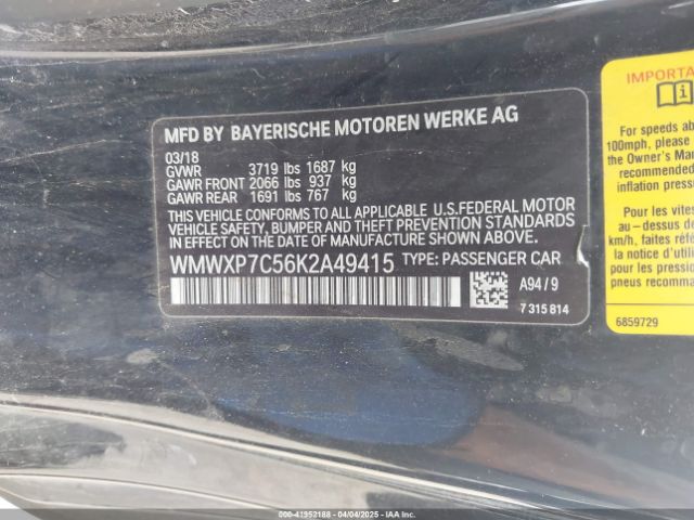 2019 MINI HARDTOP WMWXP7C56K2A49415 Photo 8