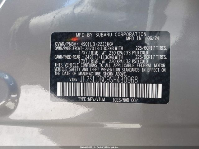 JF2SLDBC9SH430968 Subaru Forester Premium