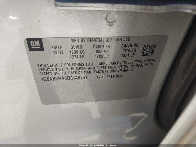2013 CADILLAC ATS 1G6AB5RA6D0146757 Photo 8