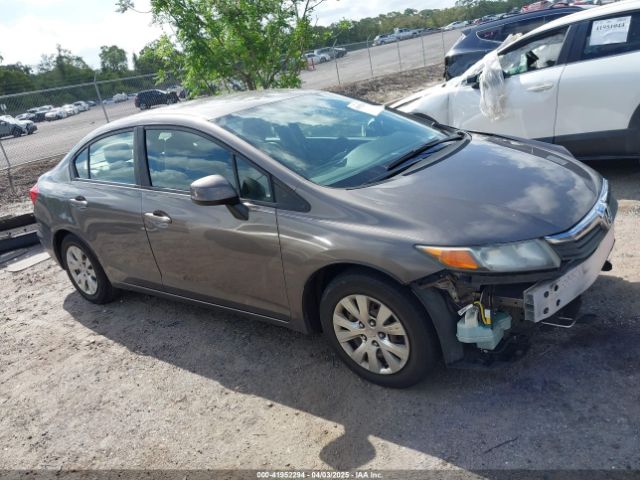 Auction sale of the 2012 Honda Civic Lx, vin: 19XFB2F50CE109427, lot number: 41952294