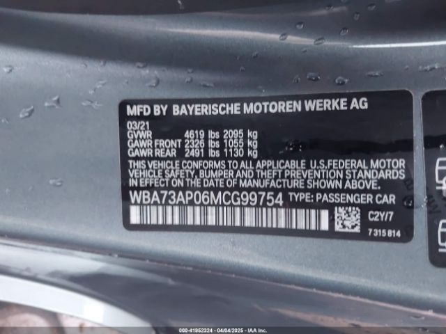 WBA73AP06MCG99754 BMW 430i Xdrive