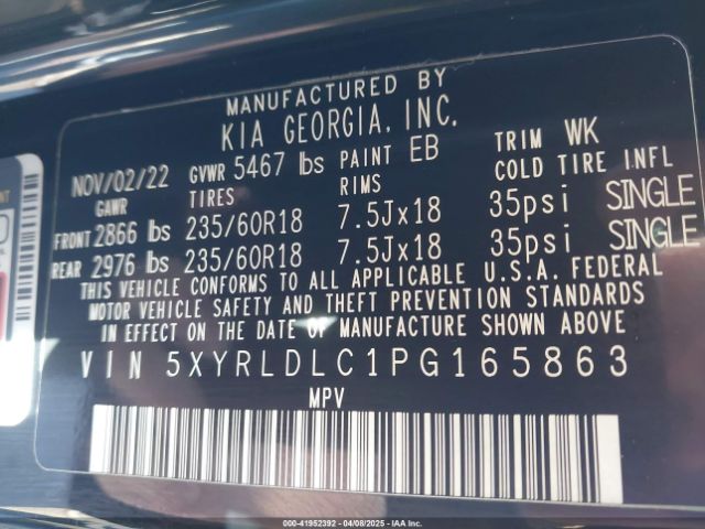 2023 KIA SORENTO 5XYRLDLC1PG165863 Photo 8