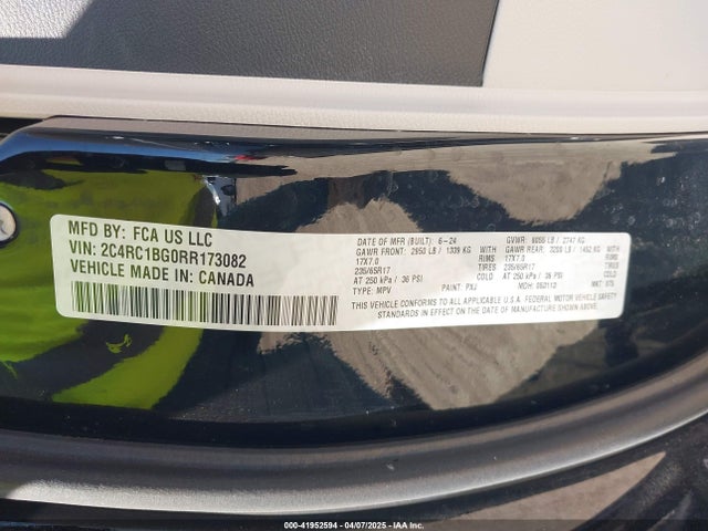 Chrysler Pacifica Touring L 2024 2C4RC1BG0RR173082 Image 9