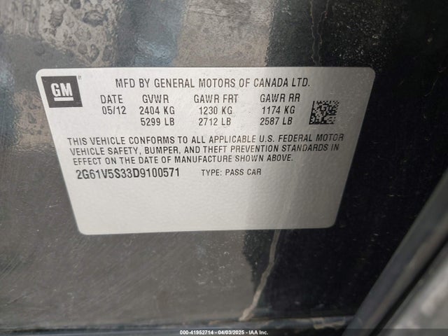 2013 CADILLAC XTS 2G61V5S33D9100571 Photo 8