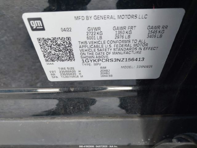 2022 CADILLAC XT6 1GYKPCRS3NZ156413 Photo 8