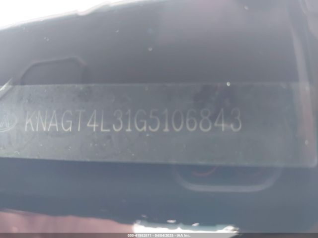 KNAGT4L31G5106843 KIA Optima Lx