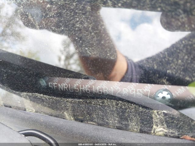 5FNRL5H61GB128957 Honda Odyssey Ex-l