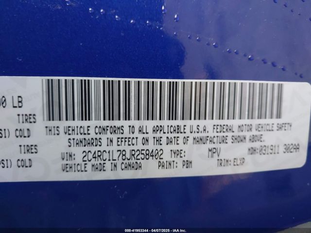 2018 CHRYSLER PACIFICA HYBRID 2C4RC1L78JR258402 Photo 8