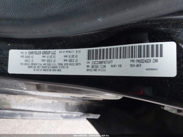 1C3CCCAB8FN571077 Chrysler 200 Limited