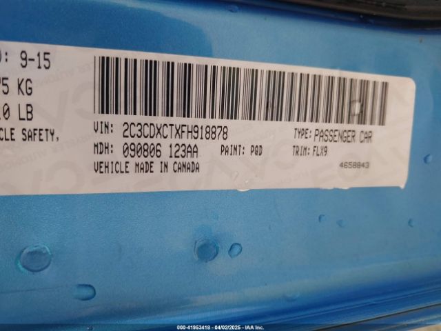 2C3CDXCTXFH918878 Dodge Charger Road/track