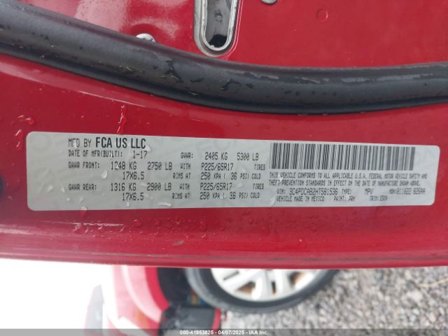 3C4PDCAB2HT581536 Dodge JOURNEY SE