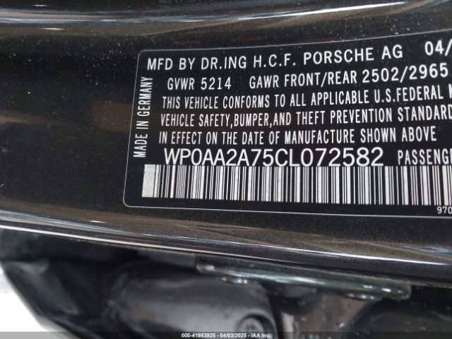 2012 PORSCHE PANAMERA WP0AA2A75CL072582 Photo 8