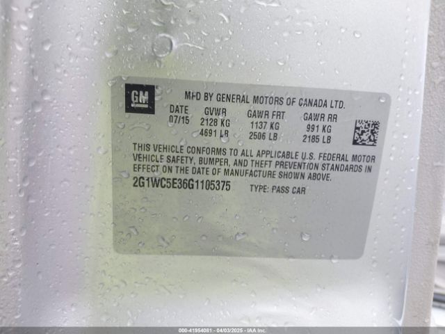 2G1WC5E36G1105375 Chevrolet Impala Limited Ltz