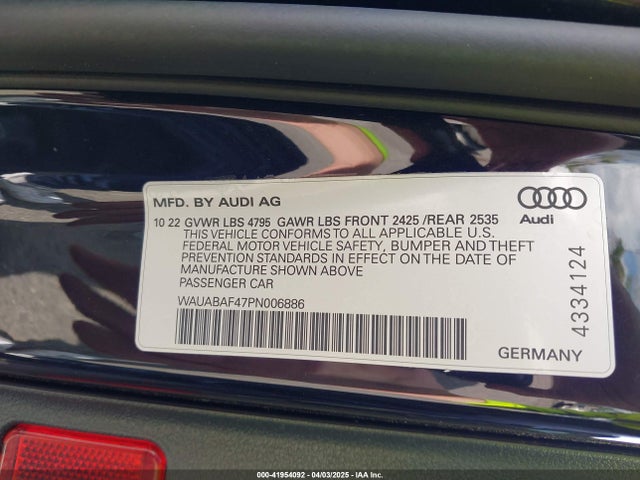 2023 AUDI A4 WAUABAF47PN006886 Photo 8