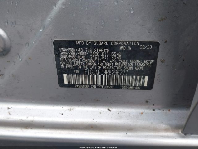 JF1GUAFC9R8296277 Subaru Impreza Sport 5-door