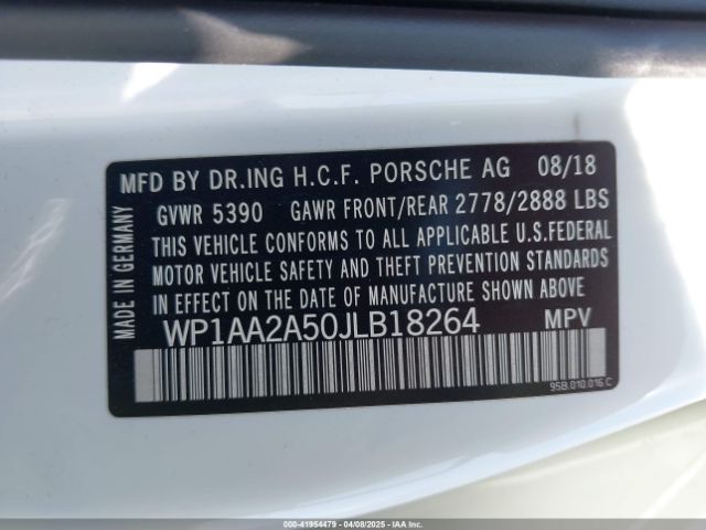 WP1AA2A50JLB18264 Porsche Macan