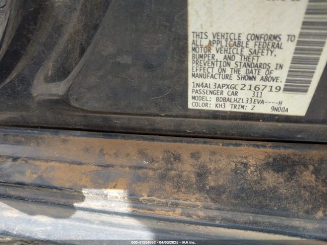 1N4AL3APXGC216719 Nissan Altima 2.5 Sr