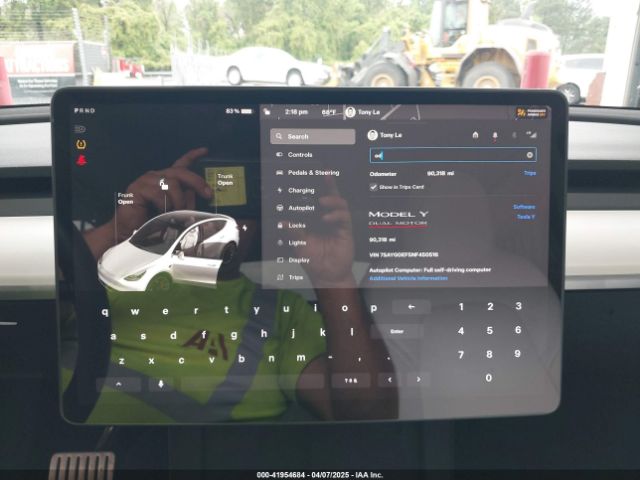 7SAYGDEF5NF450516 Tesla Model Y Performance Dual Motor All-wheel Drive
