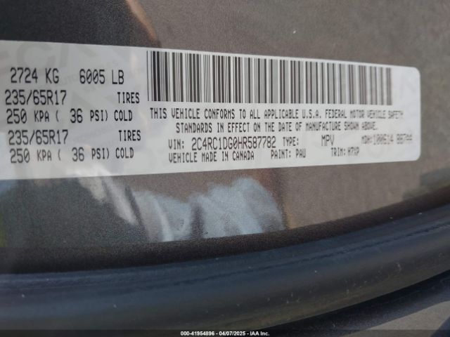 2C4RC1DG0HR587782 Chrysler Pacifica Touring