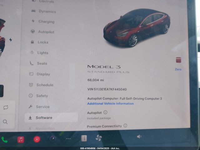 5YJ3E1EA7KF445040 Tesla Model 3 Long Range/mid Range/standard Range/standard Range Plus