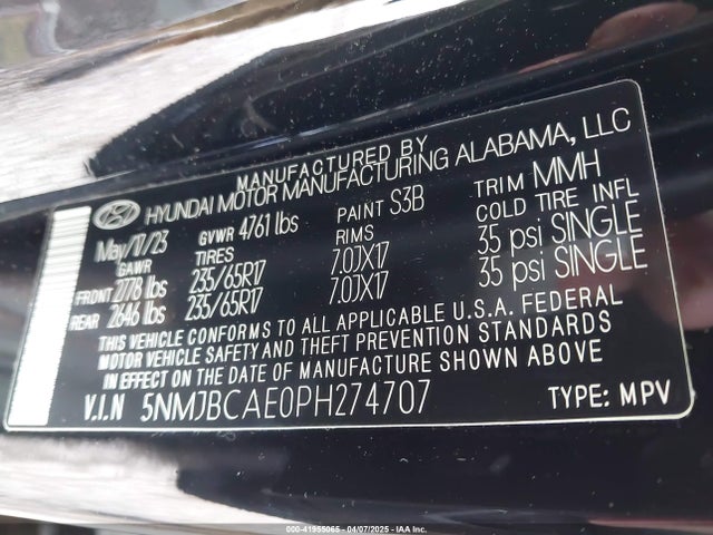 Hyundai TUCSON SEL 2023 5NMJBCAE0PH274707 Image 9