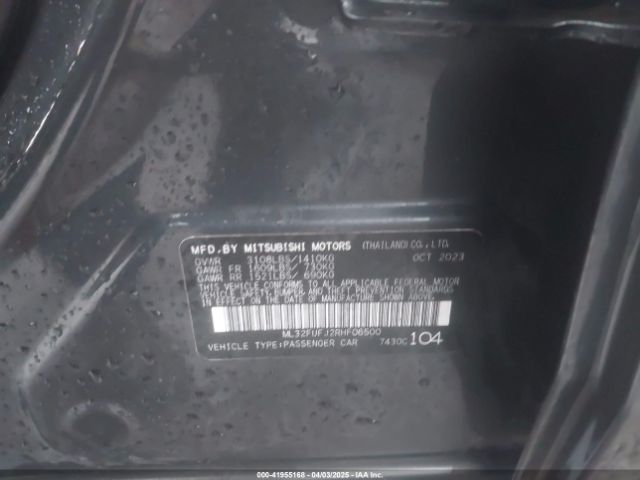 2024 MITSUBISHI MIRAGE G4 ML32FUFJ2RHF06500 Photo 8