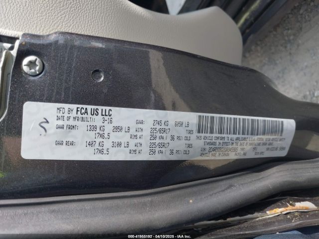 2C4RDGBG2GR345965 Dodge Grand Caravan Se