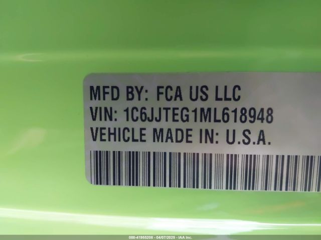 1C6JJTEG1ML618948 Jeep Gladiator Mojave 4x4