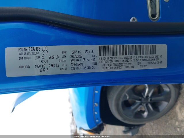 3C4NJDBBXJT453197 Jeep Compass Altitude 4x4