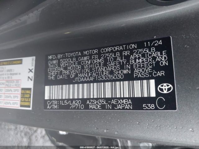 JTDAAAAF1S3035030 Toyota Crown Limited