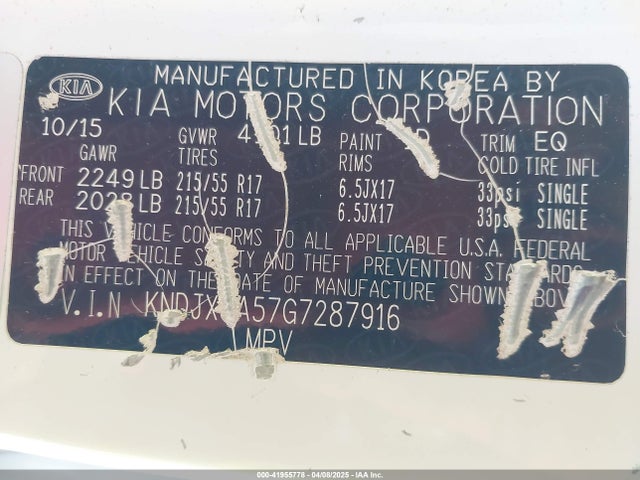 KNDJX3A57G7287916 KIA Soul !